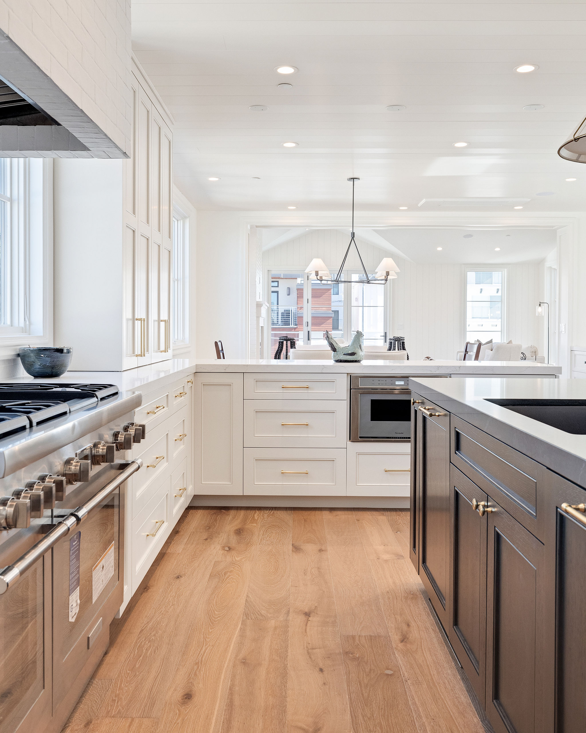 Custom kitchen in a Levine Homes new build
