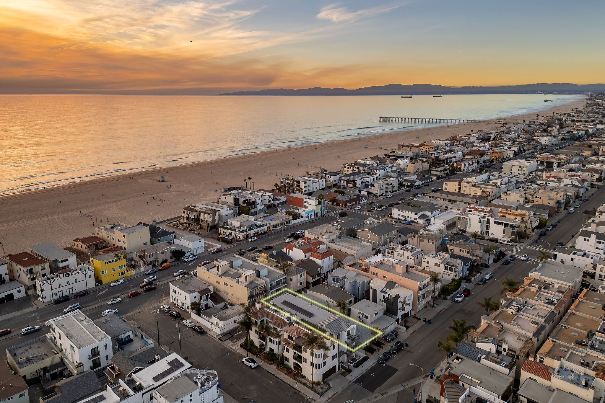 107 Manhattan Ave, Hermosa Beach — aerial view two blocks from the ocean