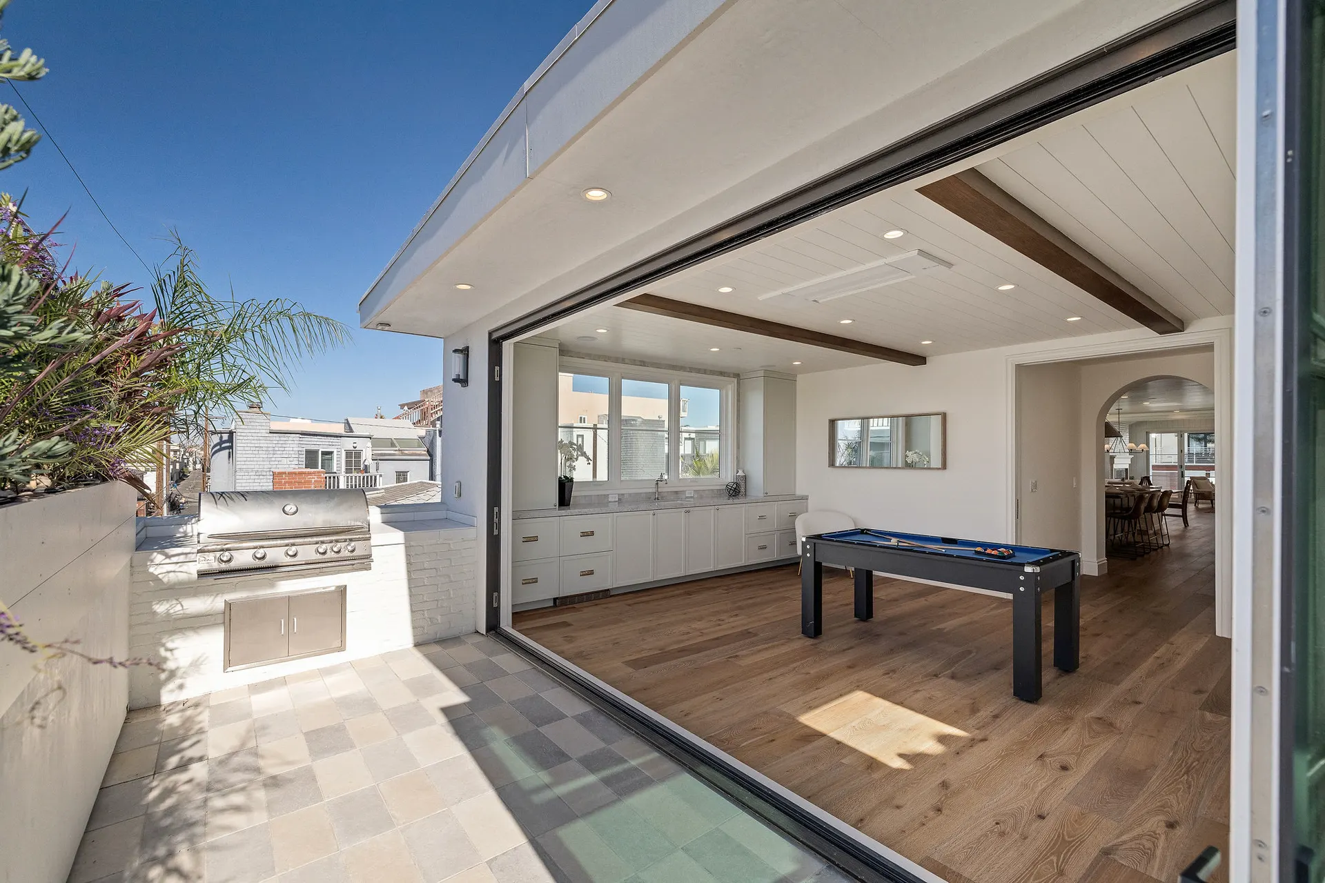 Indoor-outdoor living space by Levine Homes