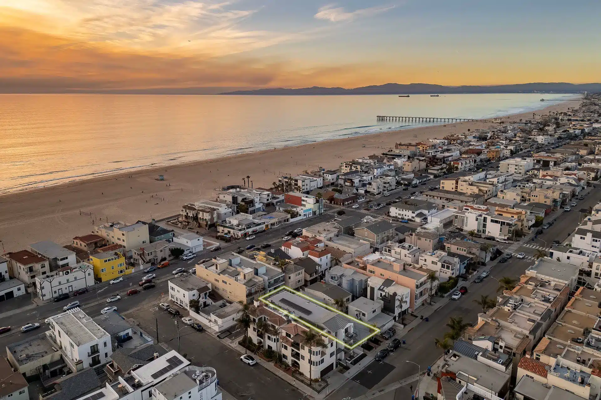 Custom home built by Levine Homes in Hermosa Beach