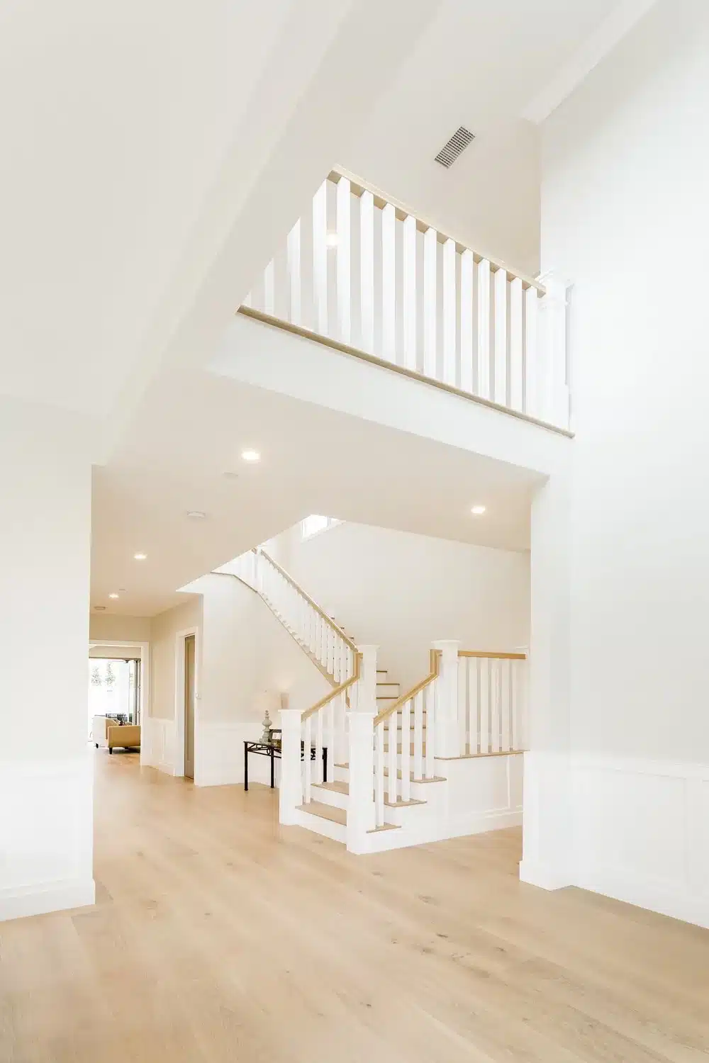 Entry and staircase in a Levine Homes custom build in Manhattan Beach